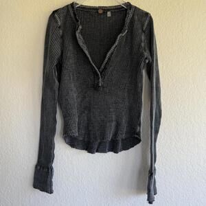 FREE PEOPLE waffle knit top